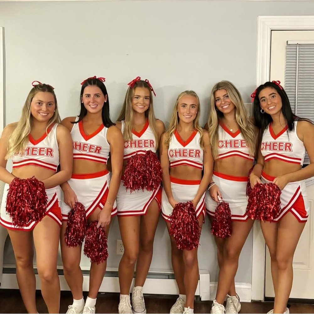 Red& White size med Cheerleader Outfit